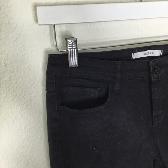 Klique B Black Bermuda Denim Shorts - Picture 5 of 6